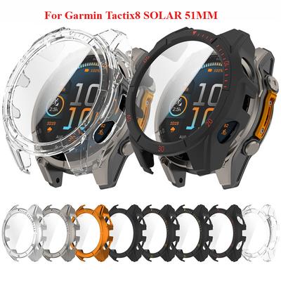 Жесткий чехол для ПК Garmin Tactix8 SOLAR 51 мм, защитное стекло для экрана, всестороннее покрытие, защитные бамперы