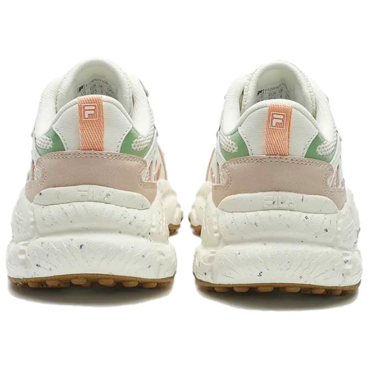 Fila Fern Fashion Универсальные Дышащие Поддерживающие Низкие Кроссовки Папы Женские кроссовки Белые Розовые F12W421106FPC