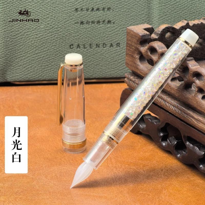 JINHAO 82 Стеклянное перо-кисть Ручная работа Мелко шлифованное Плавное письмо для каллиграфии Канцелярские товары Офис Школа Художественные принадлежности
