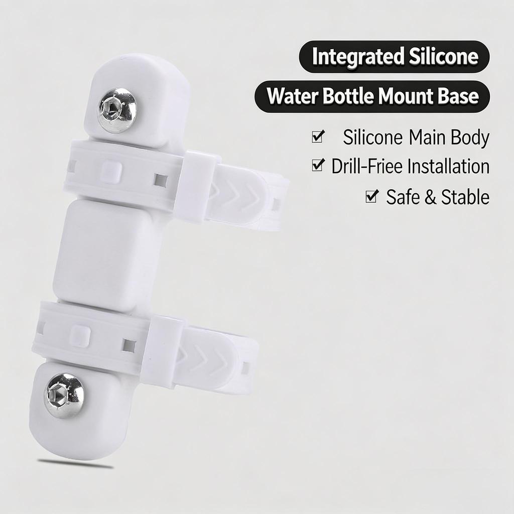 No Drill Bike Bottle Cage Universal Bicycle Water Bottle Holder Handlebar Mount for MTB Mountain Road Bike Cycling Accessories 6