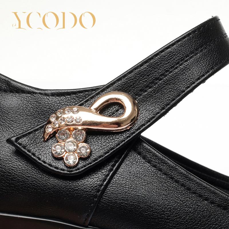 Удобные модельные туфли на высоком каблуке для студентов из натуральной кожи для женщин и девочек Мэри Джейн для девочек