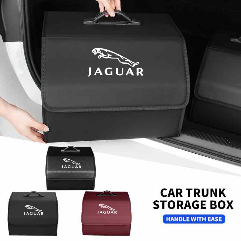 Car Trunk Organizer Foldable Storage Bag Tools Stowing Box Accessories For Jaguar XF XJ XFR XKR X-Type F-Pace S-Type F-Type SS2