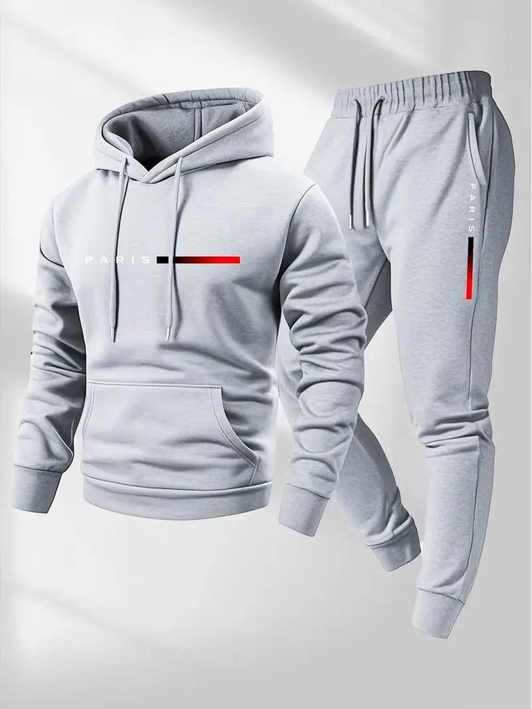 Унисекс Европейская Повседневная Толстовка с Принтом PARIS