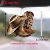 Acrylic Car Stylish Charm Fun Cowboy Boot And Hat Flat Decoration For Vehicles