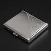 Stylish 18-Capacity Crushproof Metal Cigarette Case for Men