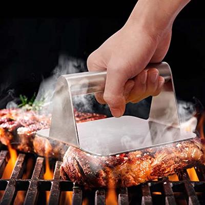 Пресс для гамбургеров из нержавеющей стали 304, Пресс для гамбургеров, квадратный пресс 5,5 дюйма, бургер, гриль, плоский гриль, зеленый, цельная форма, легко чистится