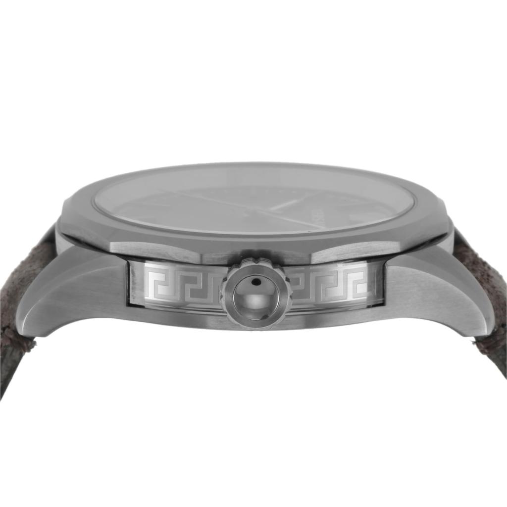 Часы GLAZE Серый циферблат Нержавеющая сталь Сапфировое стекло Кварцевые 43MM Швейцарские часы VERA00418 Коричневый [Versace] Мужские [Товар]