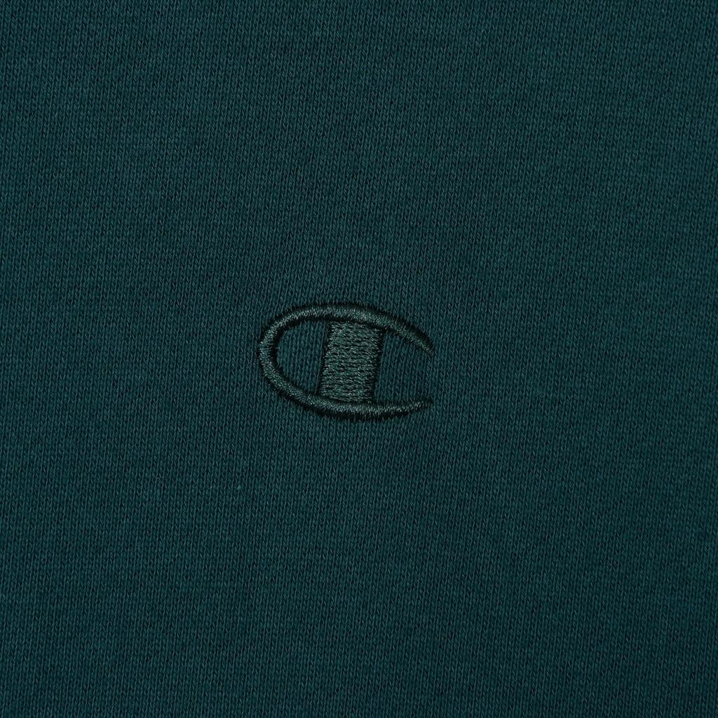 Длинный круглый логотип One Point, свободный капюшон с капюшоном, темно-зеленый [Champion], толстовка, рукав, шея, вышивка, посадка, плечо, толстовка, C8-A122Z мужская,