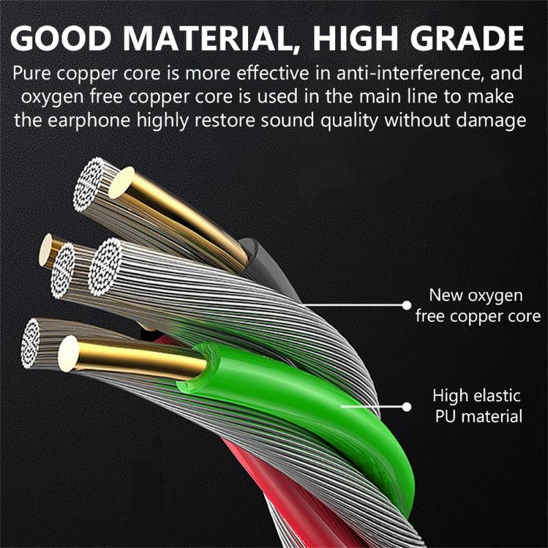 Type-c Наушники-вкладыши для мобильных устройств с проводным управлением, басовые стерео музыкальные наушники, спортивные наушники с микрофоном