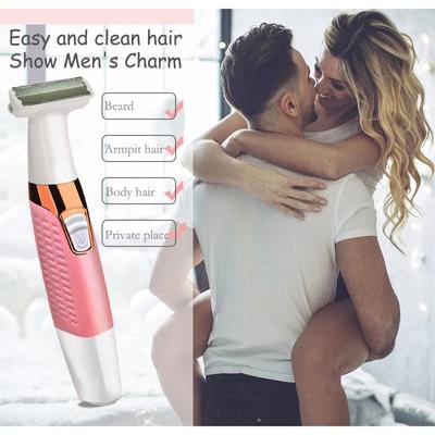 Бритва для интимных зон, стрижка, бритва для женщин и мужчин, электрический эпилятор, бикини, триммер для волос на лобке, женский и мужской депиляция в паху, секс-зоне