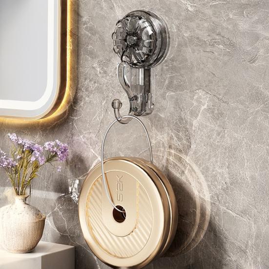 1/2/3/4Pcs Transparent Suction Cup Hooks Strong Load-bearing Easy To Install Removable Heavy