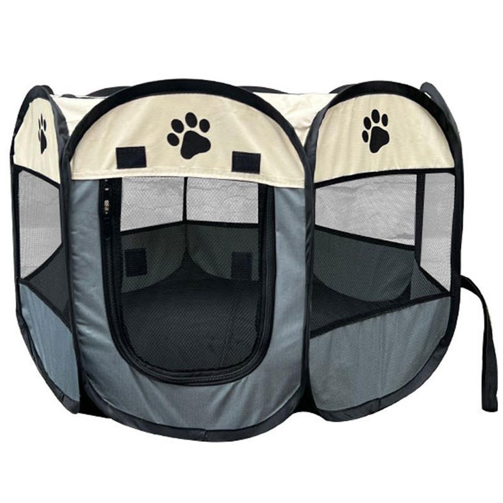 Portable Foldable Waterproof Pet Playpen Open-Air Oxford Air Mesh Playpen and Exercise Pen Tent