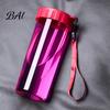 Heat Resistant Drinking Vessel Transparent Water Cup, Portable Plastic Bottle, with Strap Everyday Hydration Accessory Handle, Clear Heat-resistant