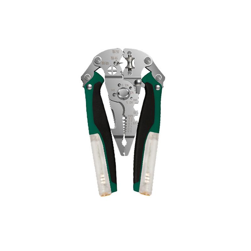 Многофункциональные клещи для зачистки проводов 16 в 1 с тестером напряжения, клещи для зачистки проводов, электрика, обжимные, ножницы для резки кабеля