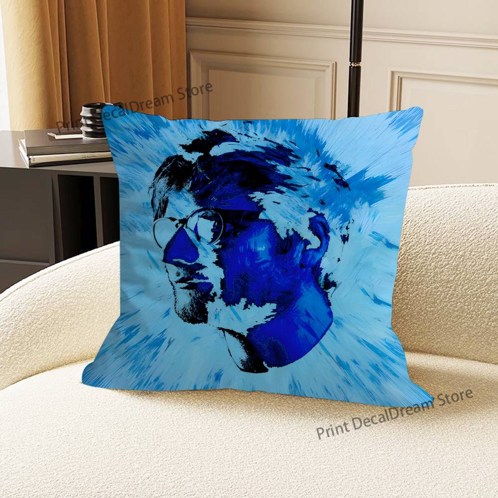 Ed S-Sheeran Singer Ablum Pillow Case For Sofa Decor Car Office Room Printing Cushion Cover Decorations and Protector