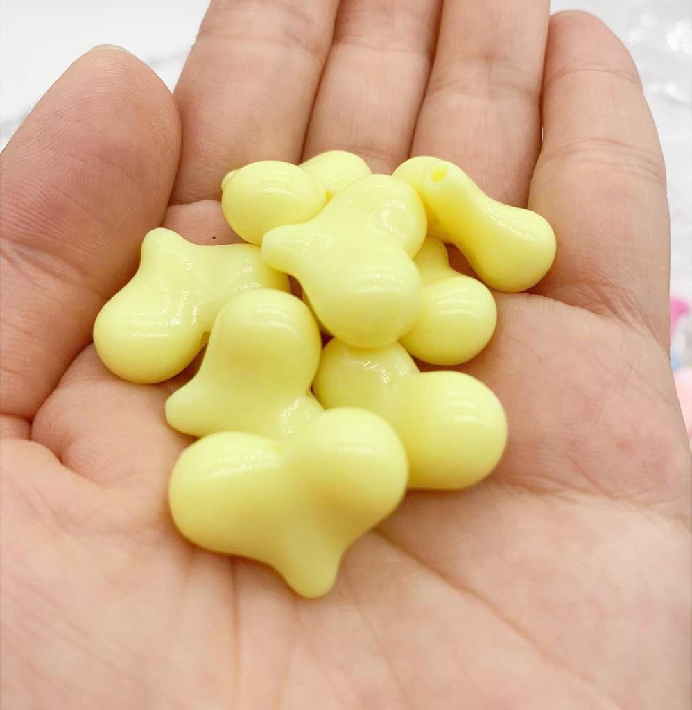 Акриловые бусины-макаруны в форме сердца для детских украшений своими руками