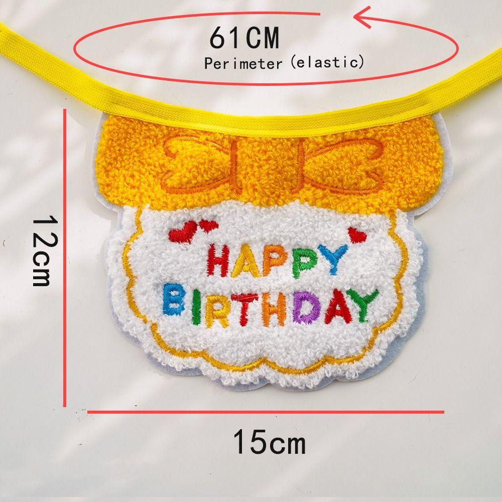 Pets Birthday Party Pet Birthday Scarf Hat Set Pets Cat Scarf Hat Set Ins Style Pet Scarf Dog