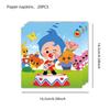 Catoon Clown Birthday Party Decoration Cute Tableware Cup Plate Balloon Banner Backdrop Gift Bag Favors for Kids Baby Supplies