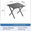 ZISIZ Outdoor Portable Folding Roll-Up Table