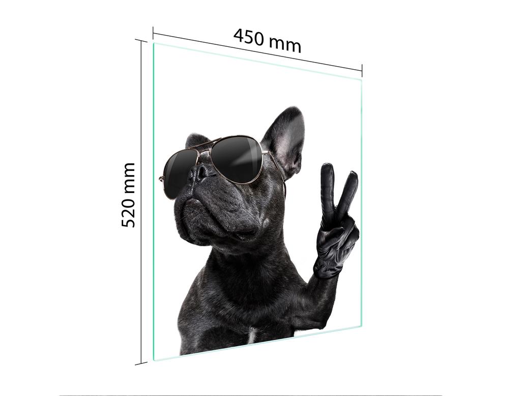 GLASS CUTTING BOARD 45x52 Dog