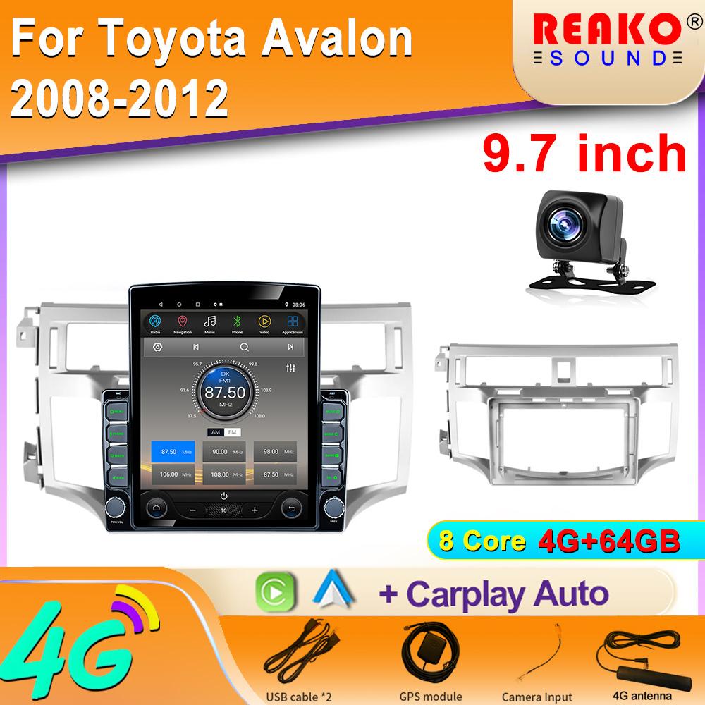 9,7-дюймовый вертикальный экран Tesla Android автомобильное радио для Toyota Avalon 2008-2012 Carplay Audio GPS навигатор плеер 2din