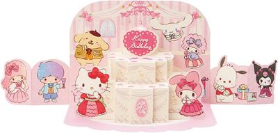 Sanrio Birthday Card Персонаж Микс Торт L 371 242454 BD71-2