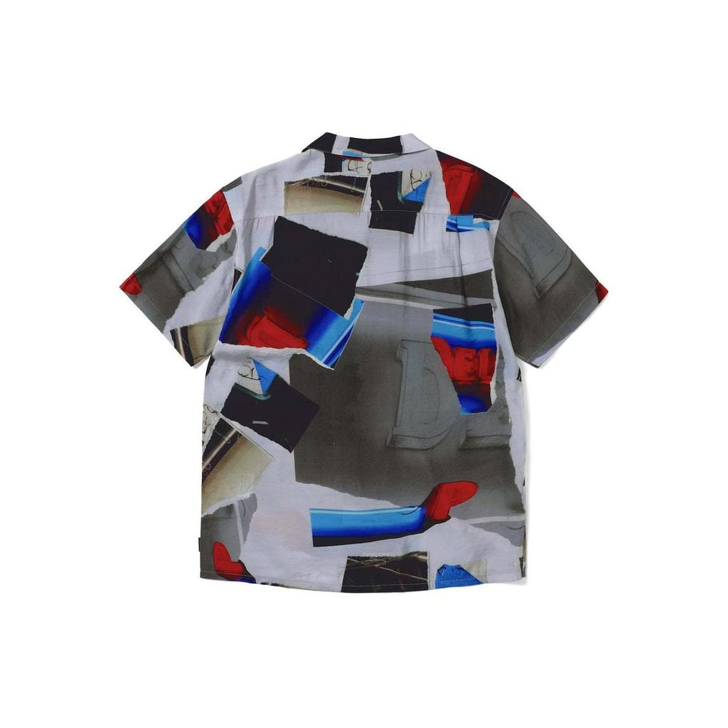 Thisisneverthat SS24 Printed Pattern Pleated Button Short Sleeve Shirt Unisex shirts Multiple-Colors TN241WSHTS02MLT
