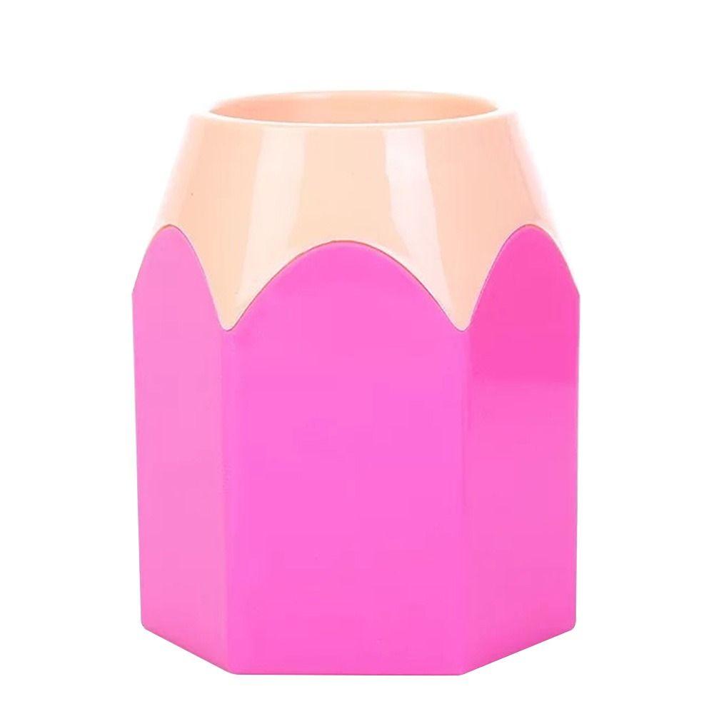 Desk Tidy Organiser Pencil Pot Holder Pen Storage Creative Pencil Head Pen Holder Organizer Box