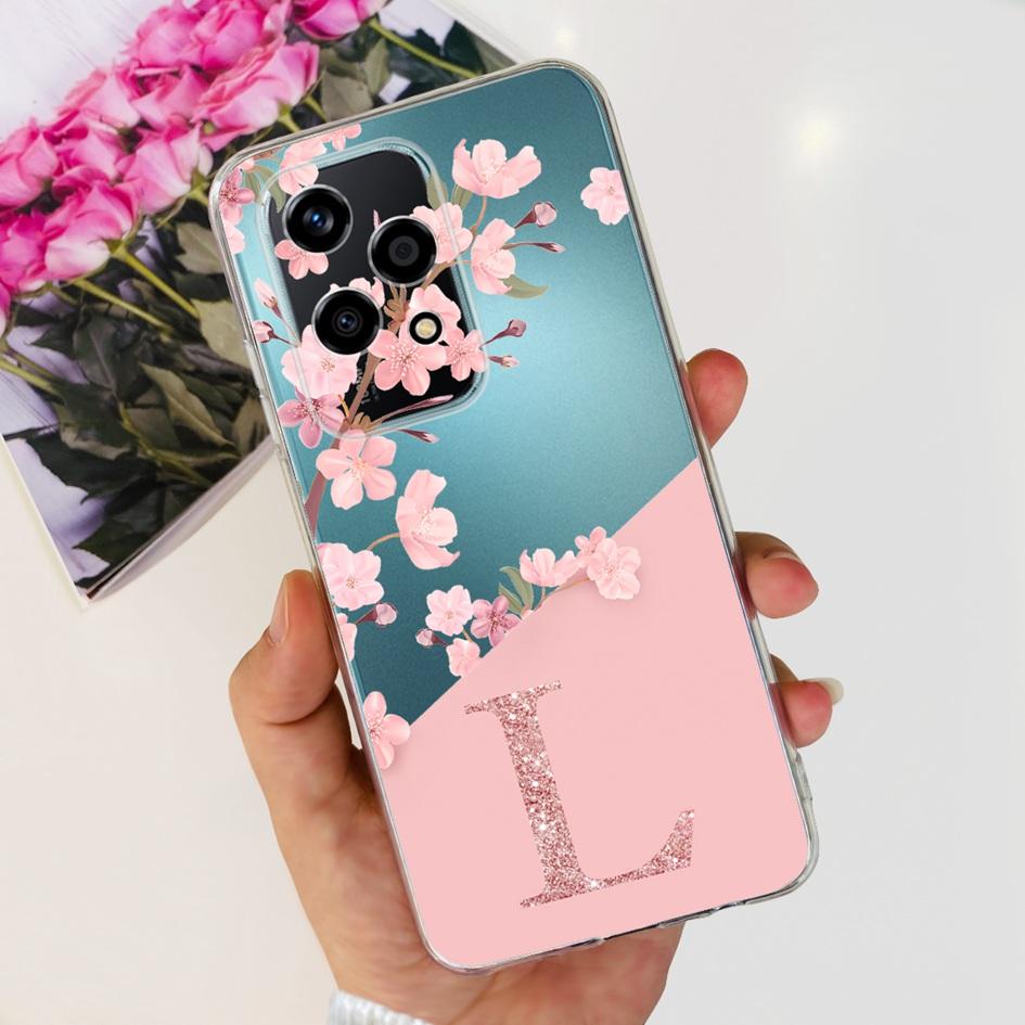 For Honor 200 Lite Case Honor200 Lite Bumper Cute Letters Silicone Soft Back Cover For Honor 200 Lite 5G Case Honor200Lite Coque