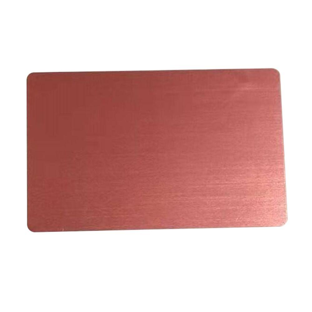 Pcs/Set Art Craft Business Visit Smooth Laser Engraving Blank Name Cards Metal Carte Business Card