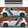 Tricolor Lines Customized Vinyl Decal Car Body Door Side Stickers Stripes Racing Styling For BMW Honda Toyota