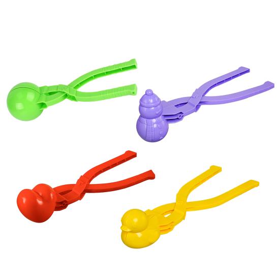 Снежколеп Игрушки для снежков с ручкой Пластиковый инструмент-коготь для снежков для зимних развлечений на открытом воздухе и в помещении Строительство песочных замков