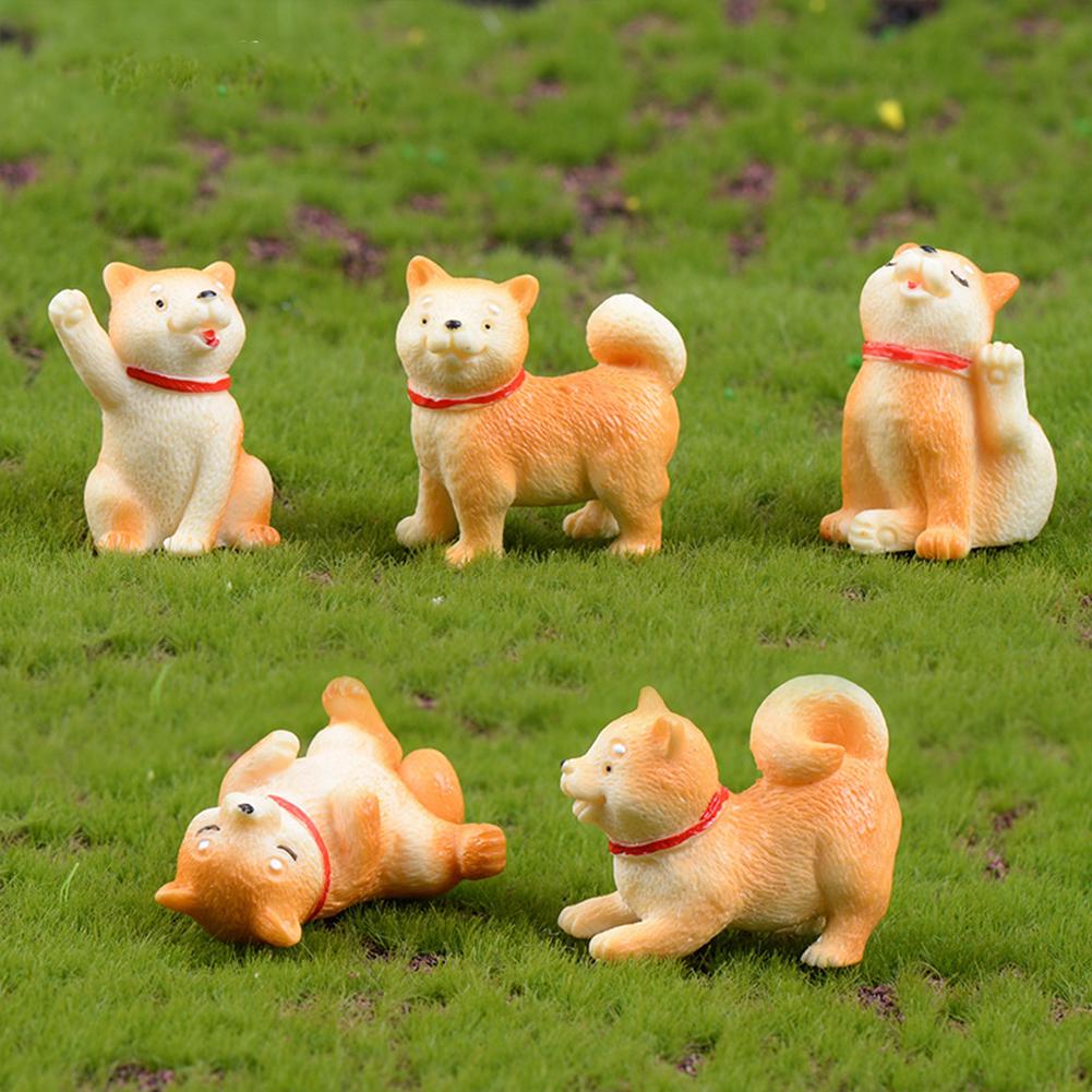 Micro Landscape Decoration Akita Dog-shaped Diy Succulent Creative Bonsai Resin Small Decoration