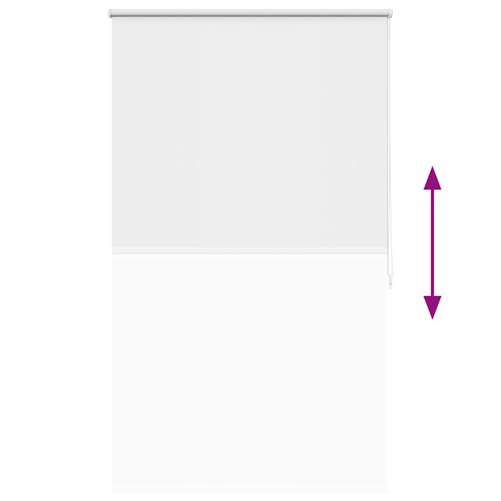 Blackout Roller Blind 124.4 x 175 cm Fabric Width 120 cm White