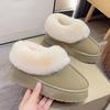 Зимние женские короткие плюшевые теплые зимние ботинки, повседневная обувь, новые замшевые ботильоны «Челси» на плоской подошве, женская обувь на платформе, Botas