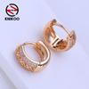 Clip Earrings For Women Fashion Cubic Zirconia Round Hoop Earrings Jewelry For Wedding Party Gifts