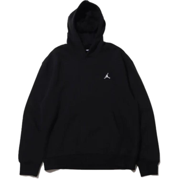 Jordan Худи пуловер из флиса Air Jordan Essential (Азия) Черная мужская уличная одежда DQ7467-010