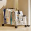 Movable and Portable Book Storage for High School and Middle School Students' Homework Storage Box with Wheels for Classroom Storage