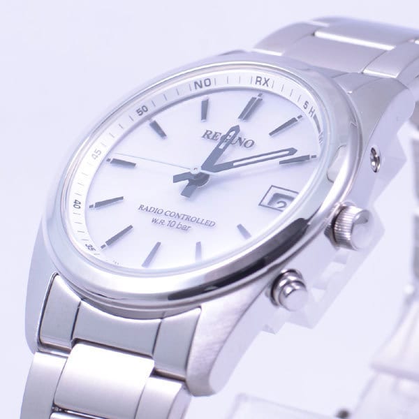 Citizen Мужской RS25-0484H ( Часы REGUNO Solar-Tech радиоуправляемые мужские) Круглые часы, серебро