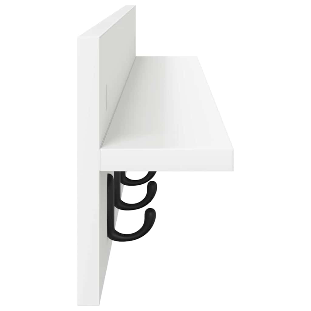 Wall Mounted Nightstand White 100 x 10.5 x 18 cm Engineered Wood