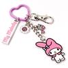 Hello Kitty My Melody Keyring with Charms