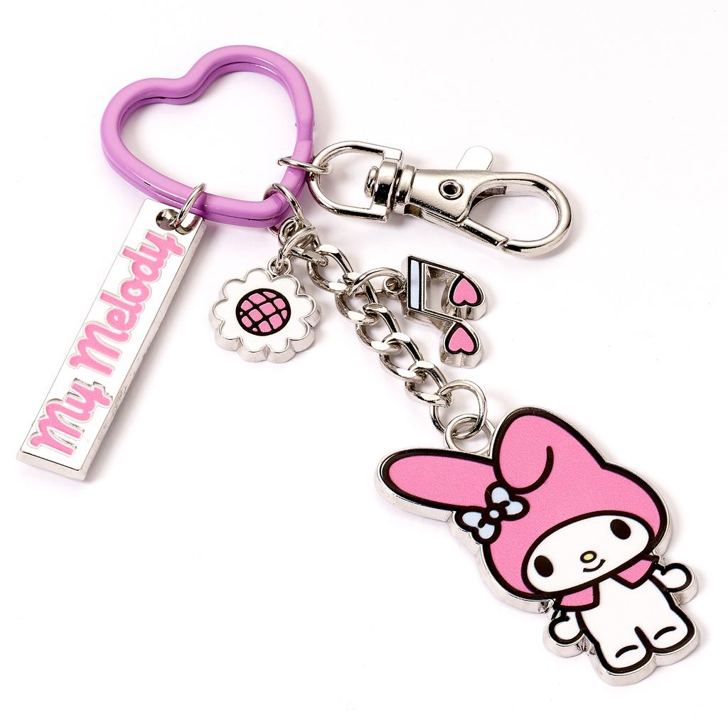 Hello Kitty My Melody Keyring with Charms
