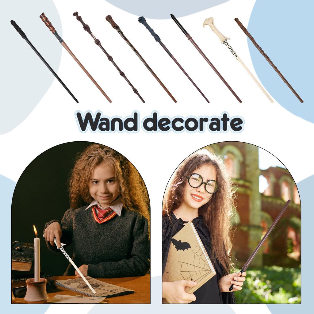 Коллекция палочек и ведьмина палочка для косплея, женская палочка со стальным сердечником, аксессуары для костюмов на Рождество, Хэллоуин, день рождения, сувениры с Med