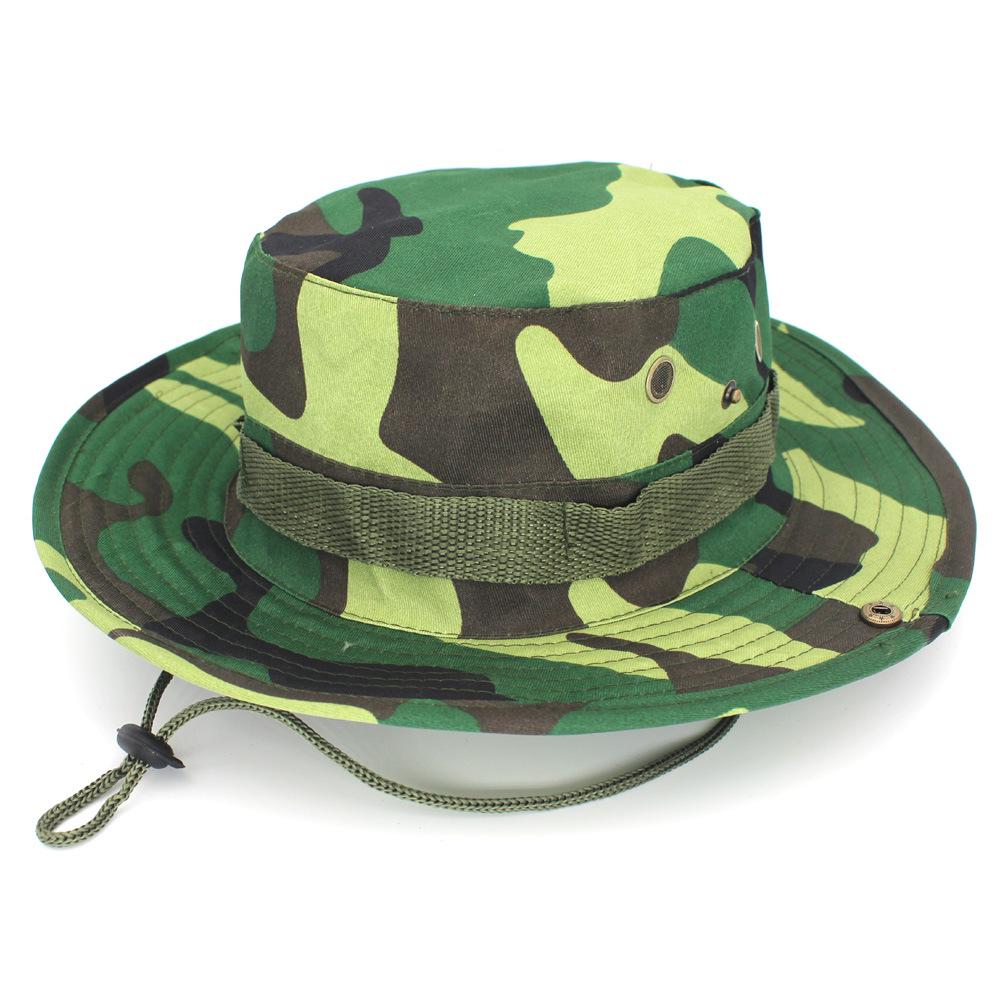 Unisex Outdoor Camouflage Boonie Hat for Camping, Fishing, and Travel - Sun Protection Included