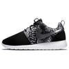 Roshe Run Black Python (GS) Women Sneakers Metallic-Silver-White 599432-003