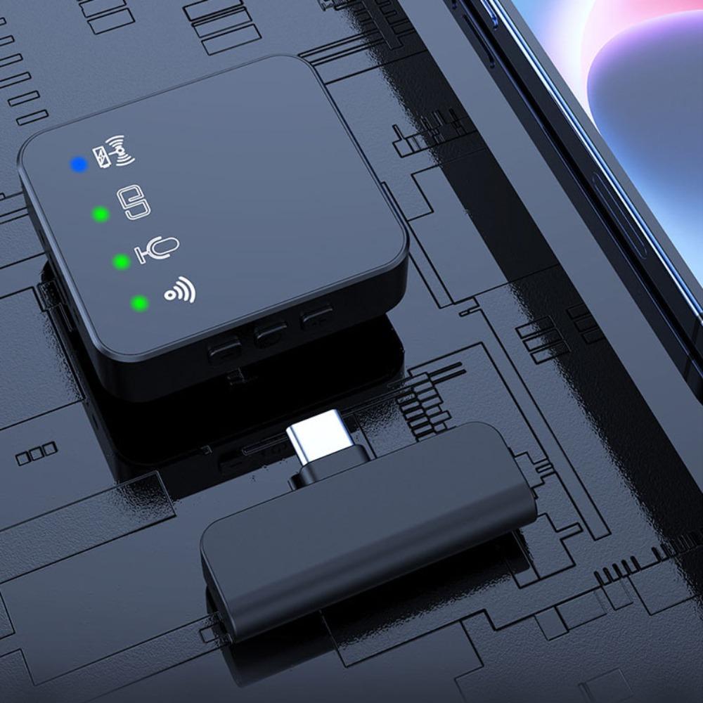 Type-C Wireless Lavalier Microphone Mini Mic Wireless Noise Canceling Mic  Outdoor