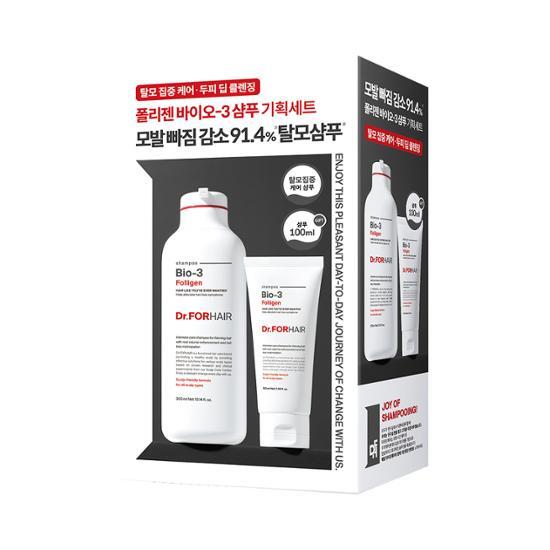 Dr. For Hair Hair Loss Shampoo Polygen Bio-3 Shampoo 300ml+100ml/750ml+200ml Special Set
