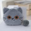 Милый мультяшный кот, кошелек для монет, брелок, кулон, креативная плюшевая сумка для хранения животных, детская мини-сумка для монет, подарки на день рождения
