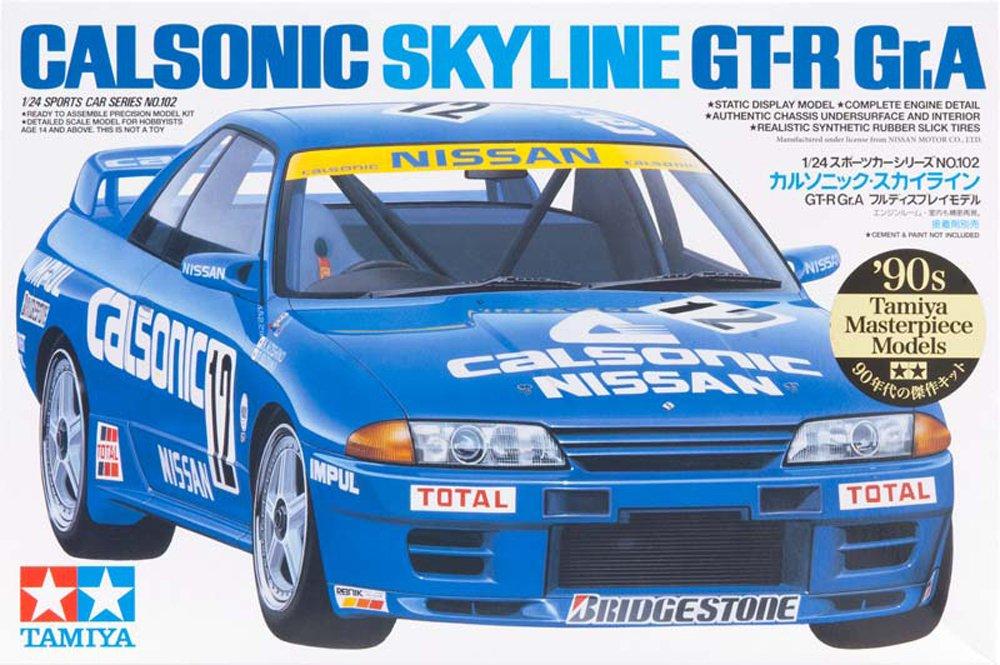 Tamiya Sports Car Series Calsonic Skyline Plastic Model 24102 1/24 No.102 GT-R Gr.A