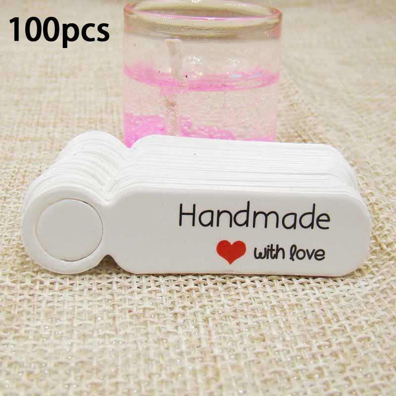 100 шт./лот Ценники Крафт-бумажные этикетки Для DIY Бижутерии Розничные ценники Ручная работа Одежда Бирки с размерами Магазин Подвесные этикетки